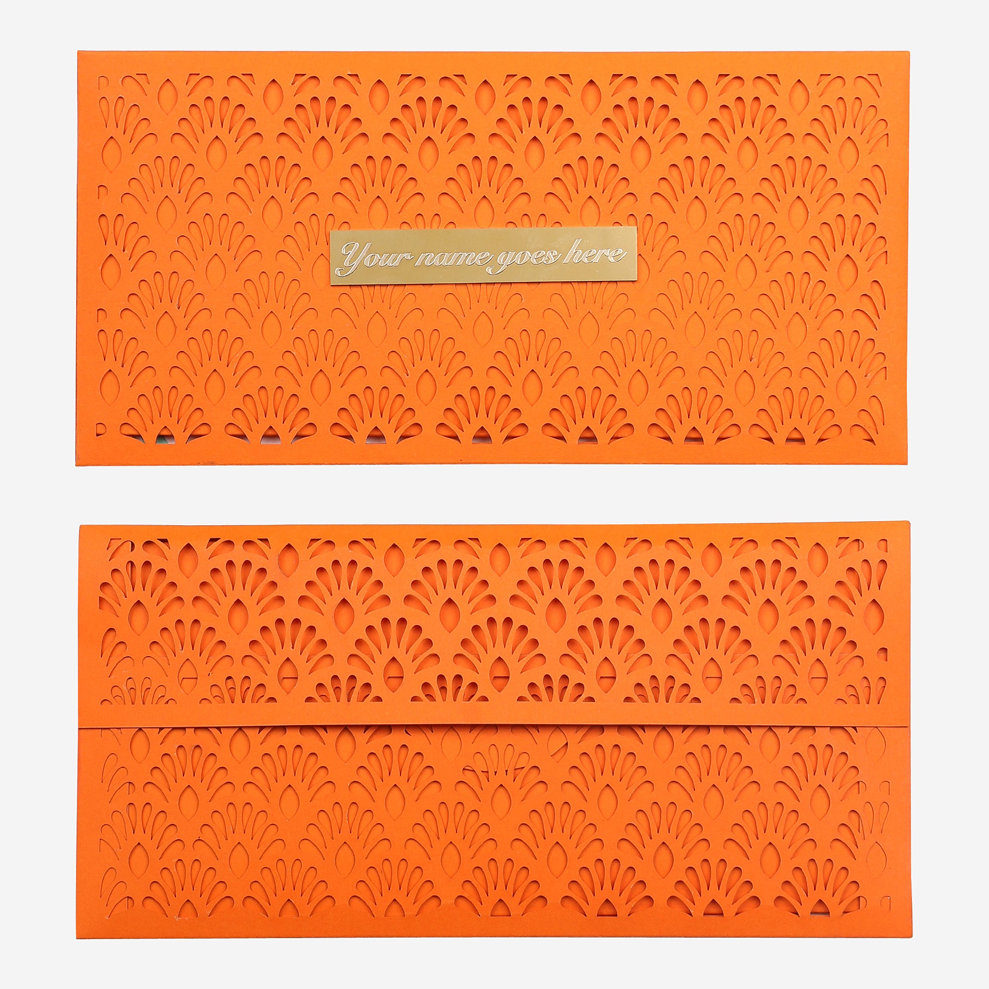 Orange French Lace Cutwork Money Envelope (Pack of 6)