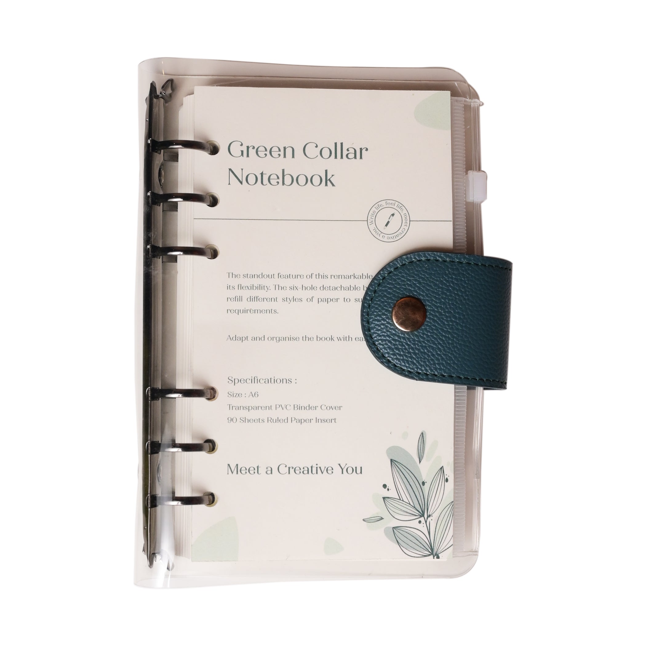 Green Collar A6 Notebook