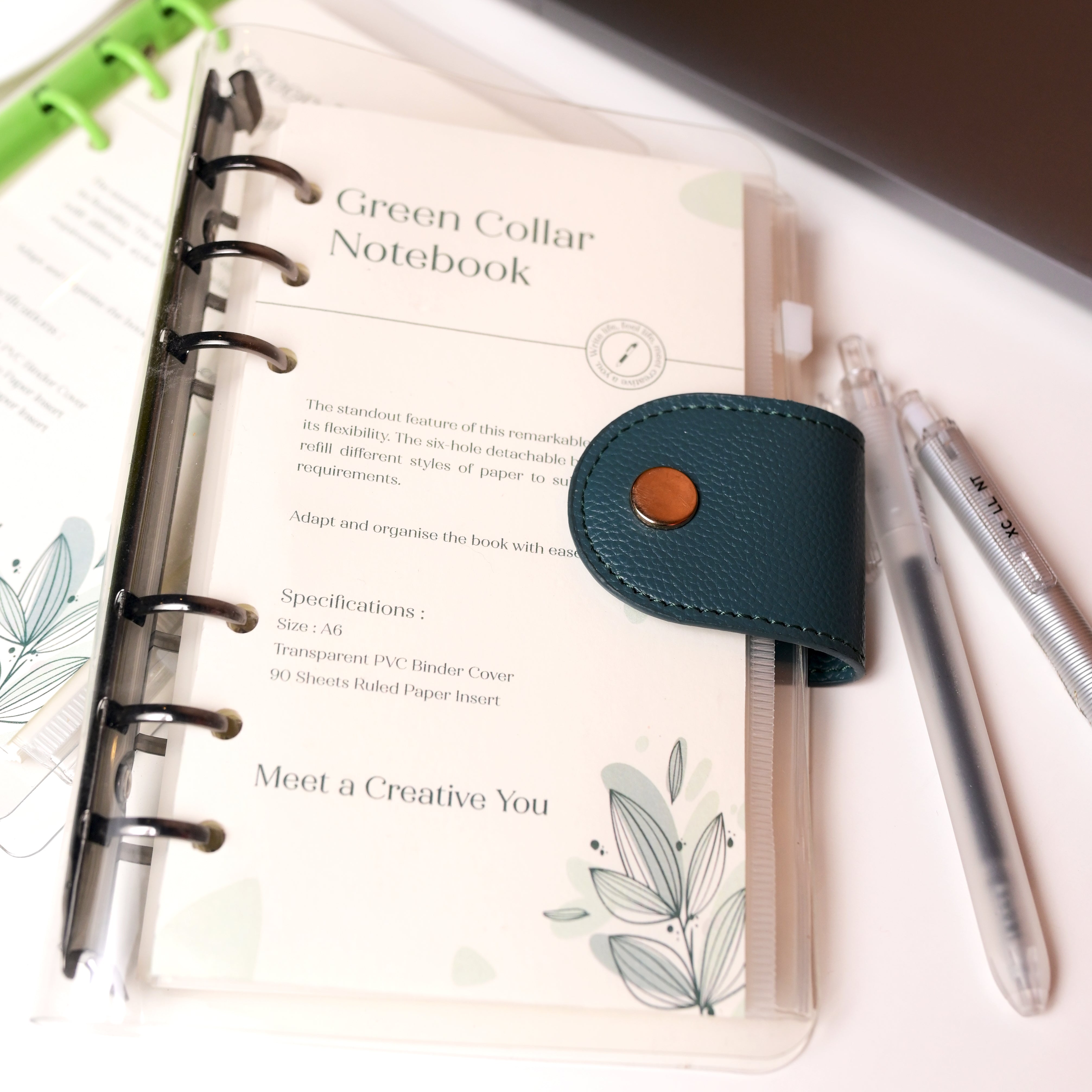 Green Collar A6 Notebook