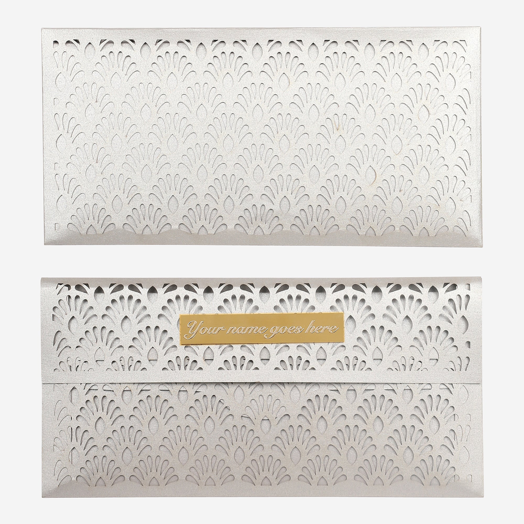 Silver French Lace Cutwork Money Envelope (Pack of 6)