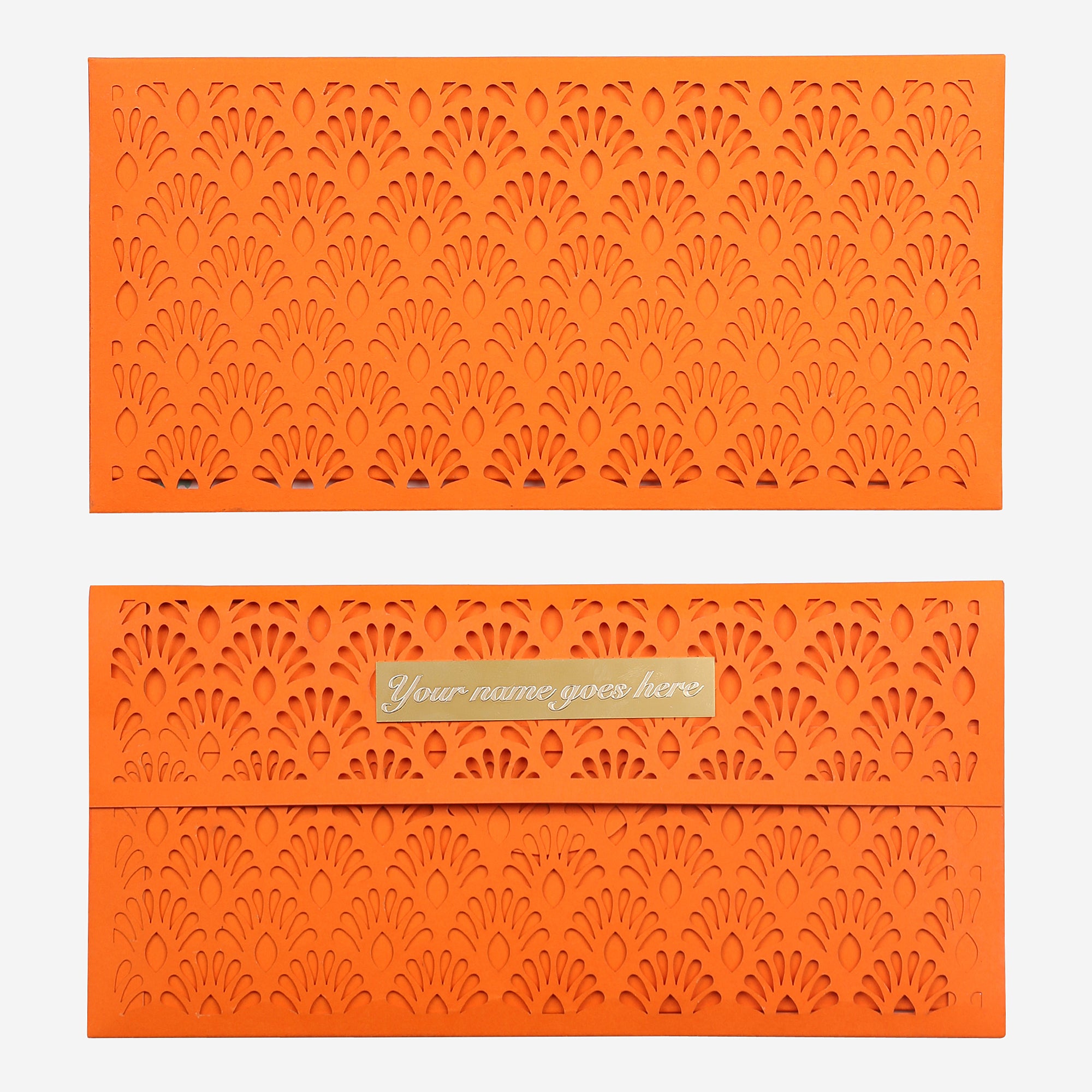 Orange French Lace Cutwork Money Envelope (Pack of 6)