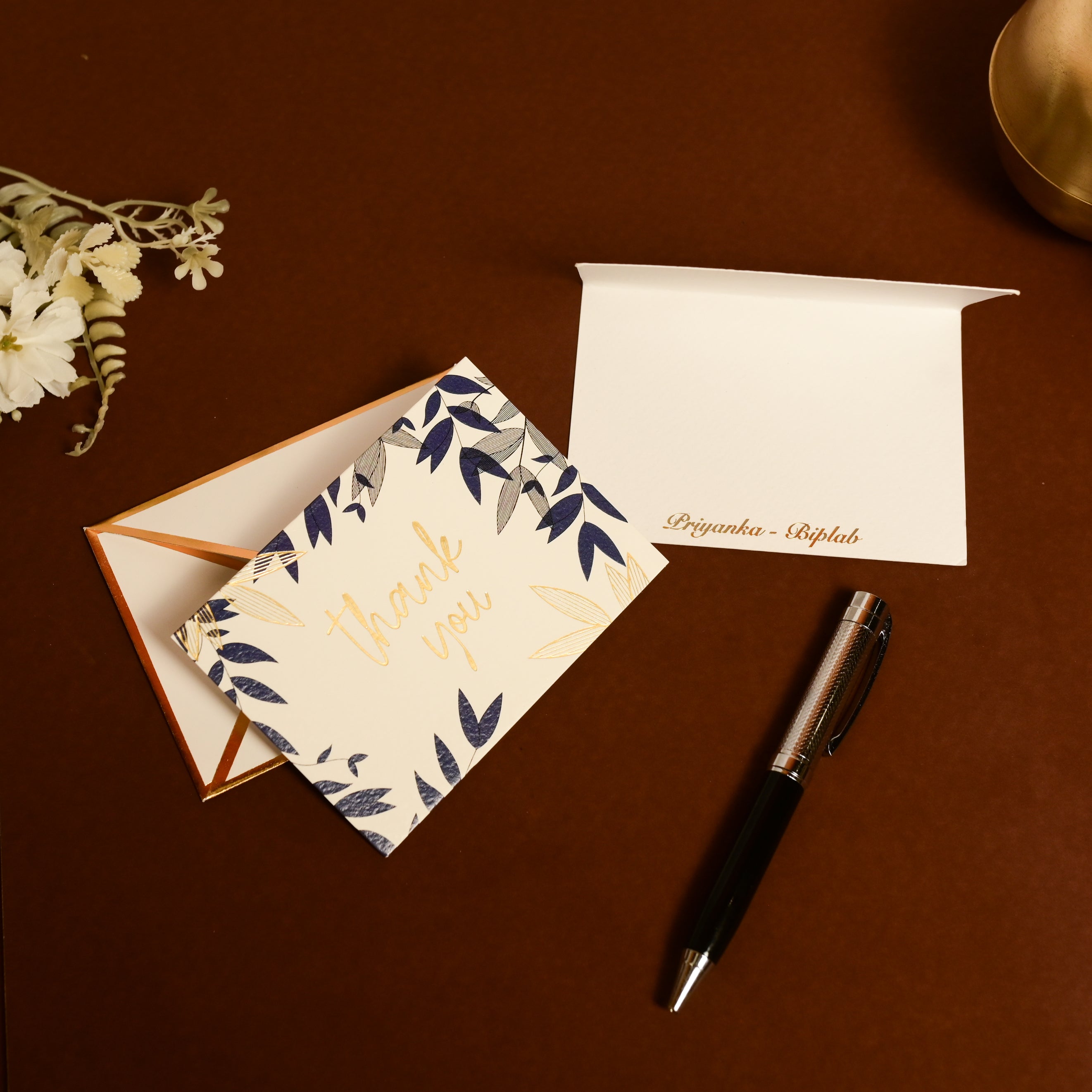 Botanic Thank you Foldable Card (with Free Personalization)