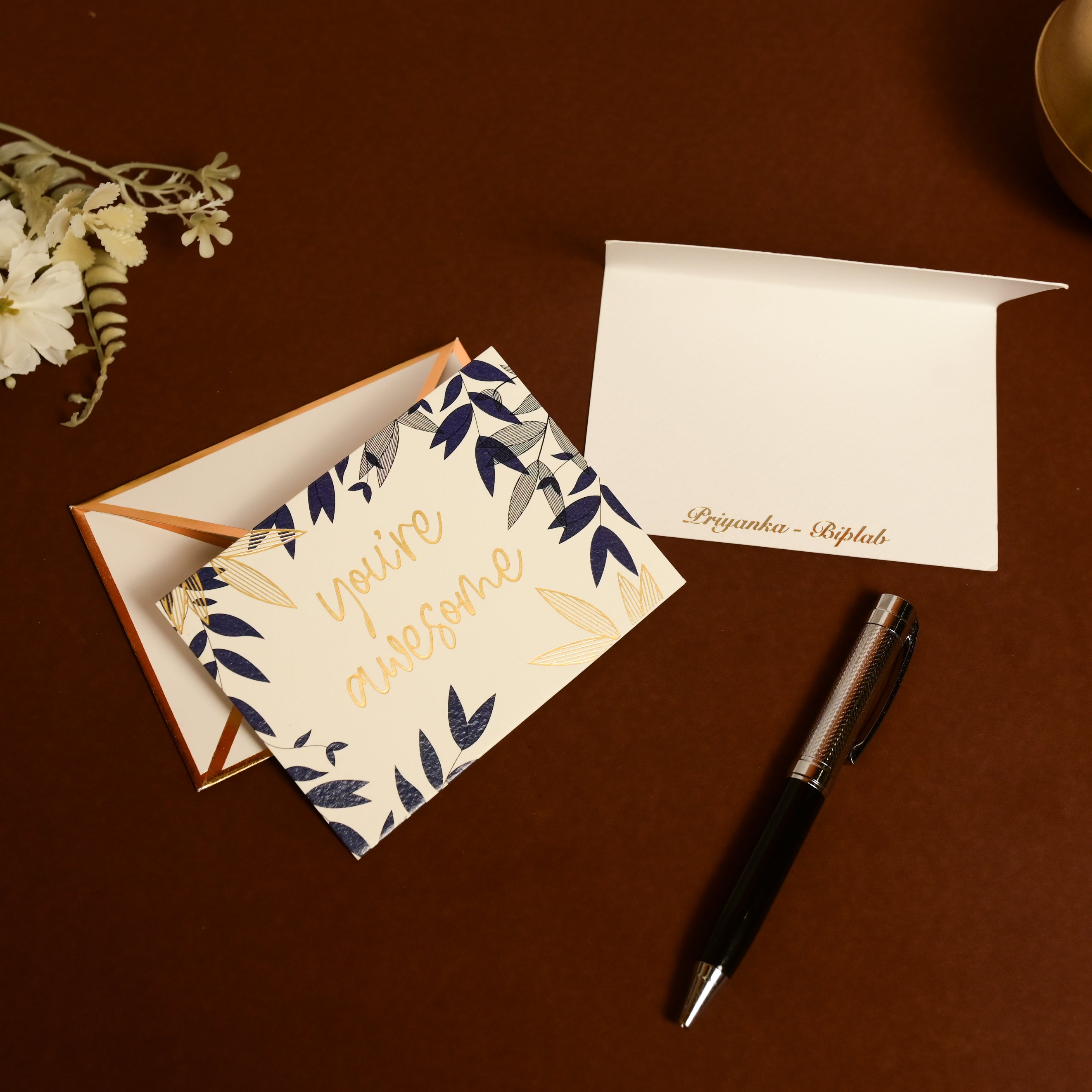 Botanic You're Awesome Foldable Card (with Free Personalization)