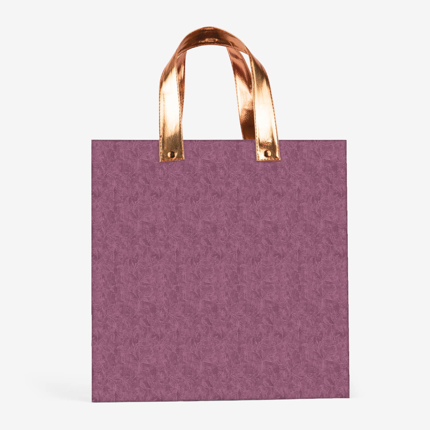 Vibrant Purple Gift Bag with Vegan Leather Handle