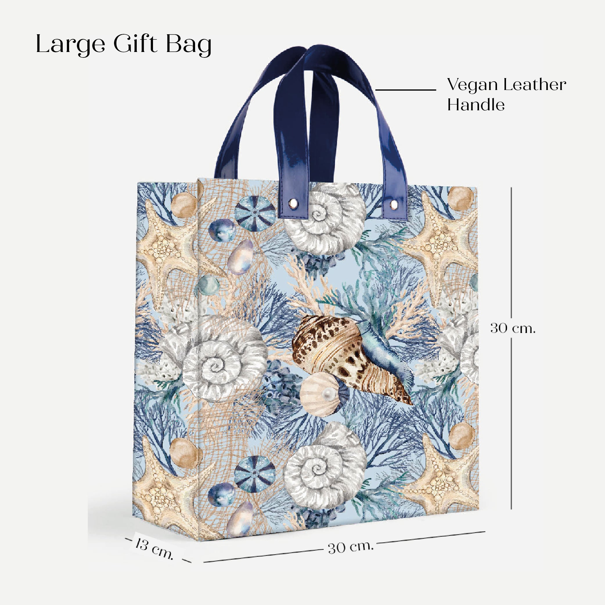 Under the Sea Gift Bag with Vegan Leather Handle