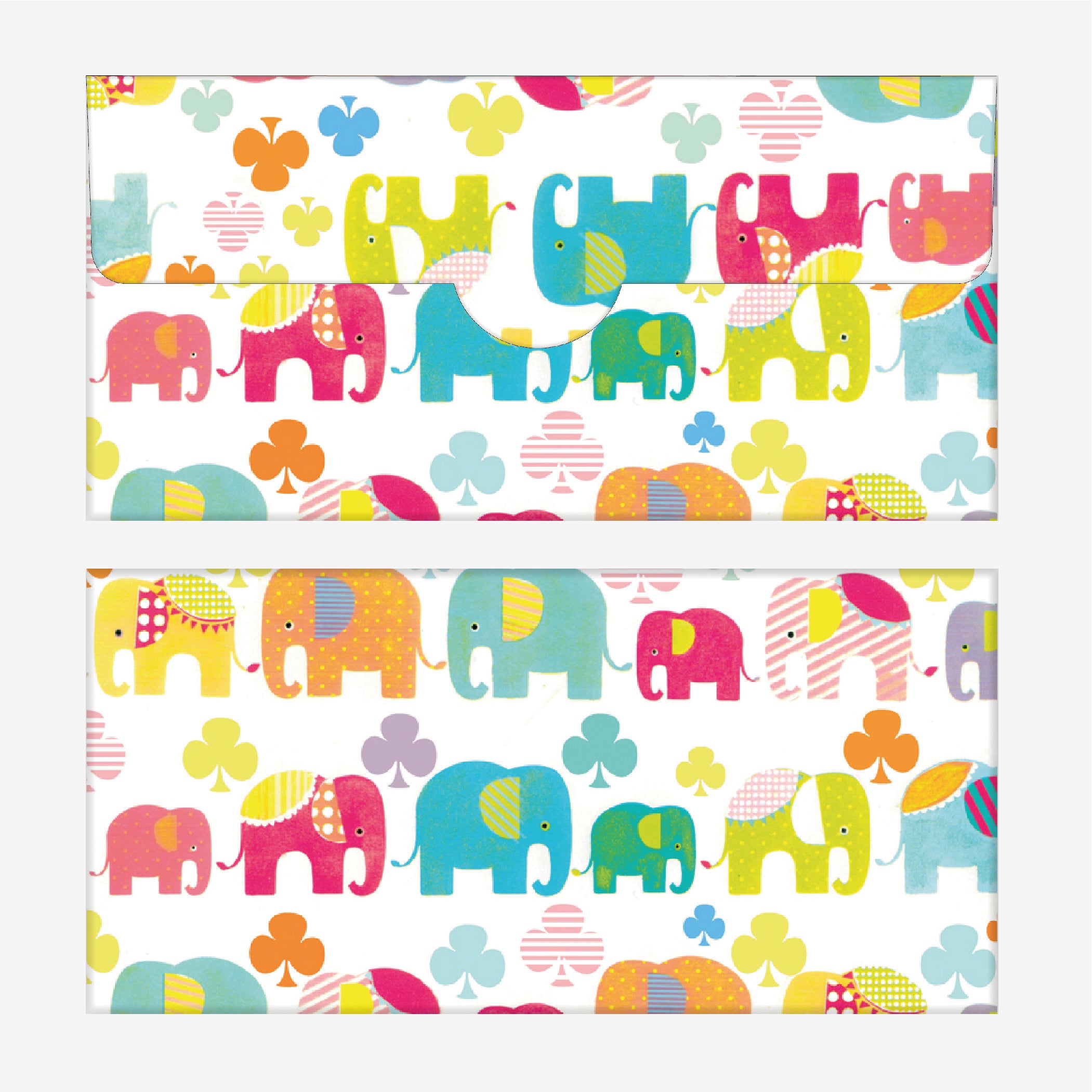 Colourful Elephant Money Envelopes (Pack of 12)