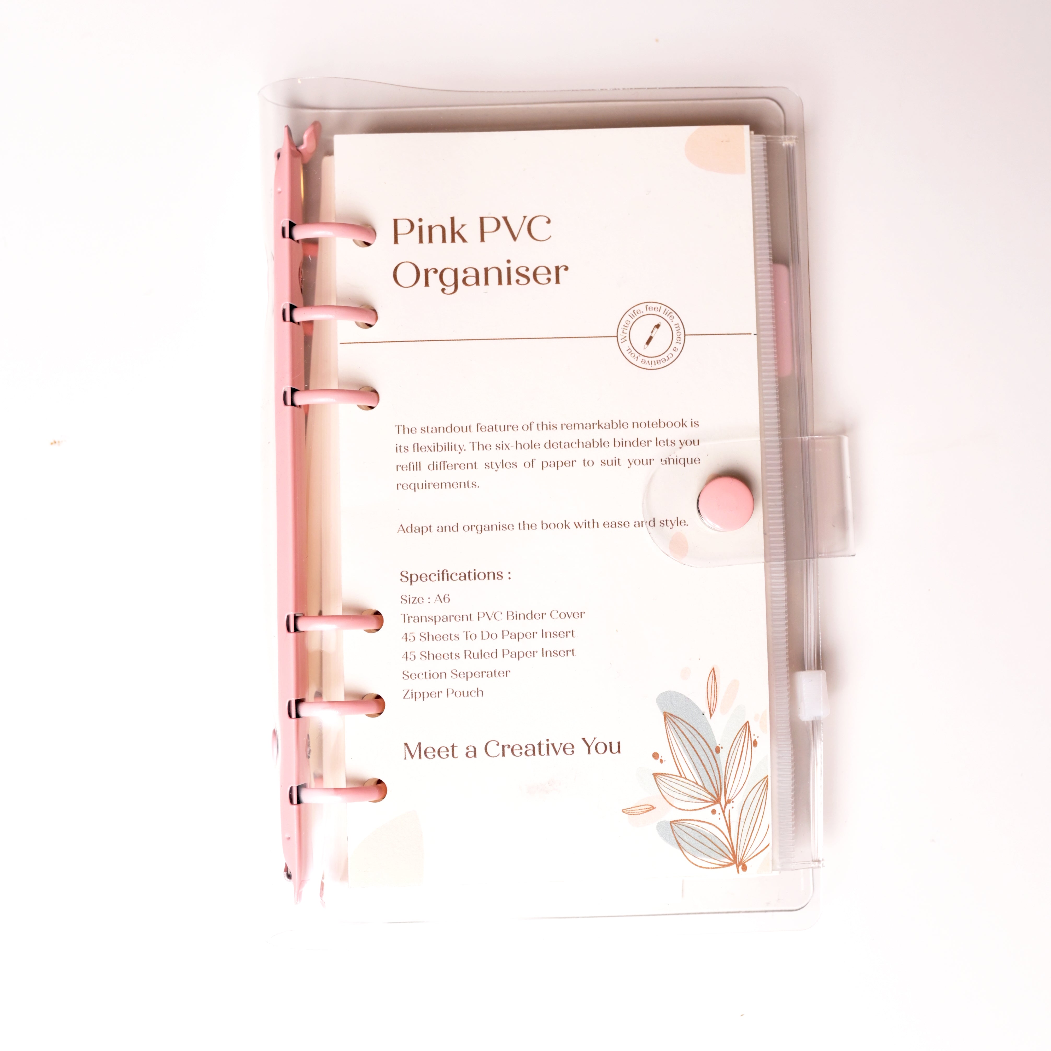 Clear PVC Cover A6 Notebook