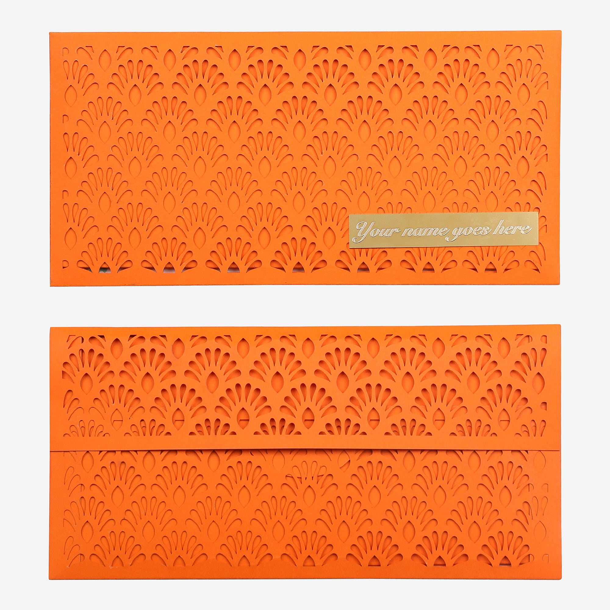 Orange French Lace Cutwork Money Envelope (Pack of 6)