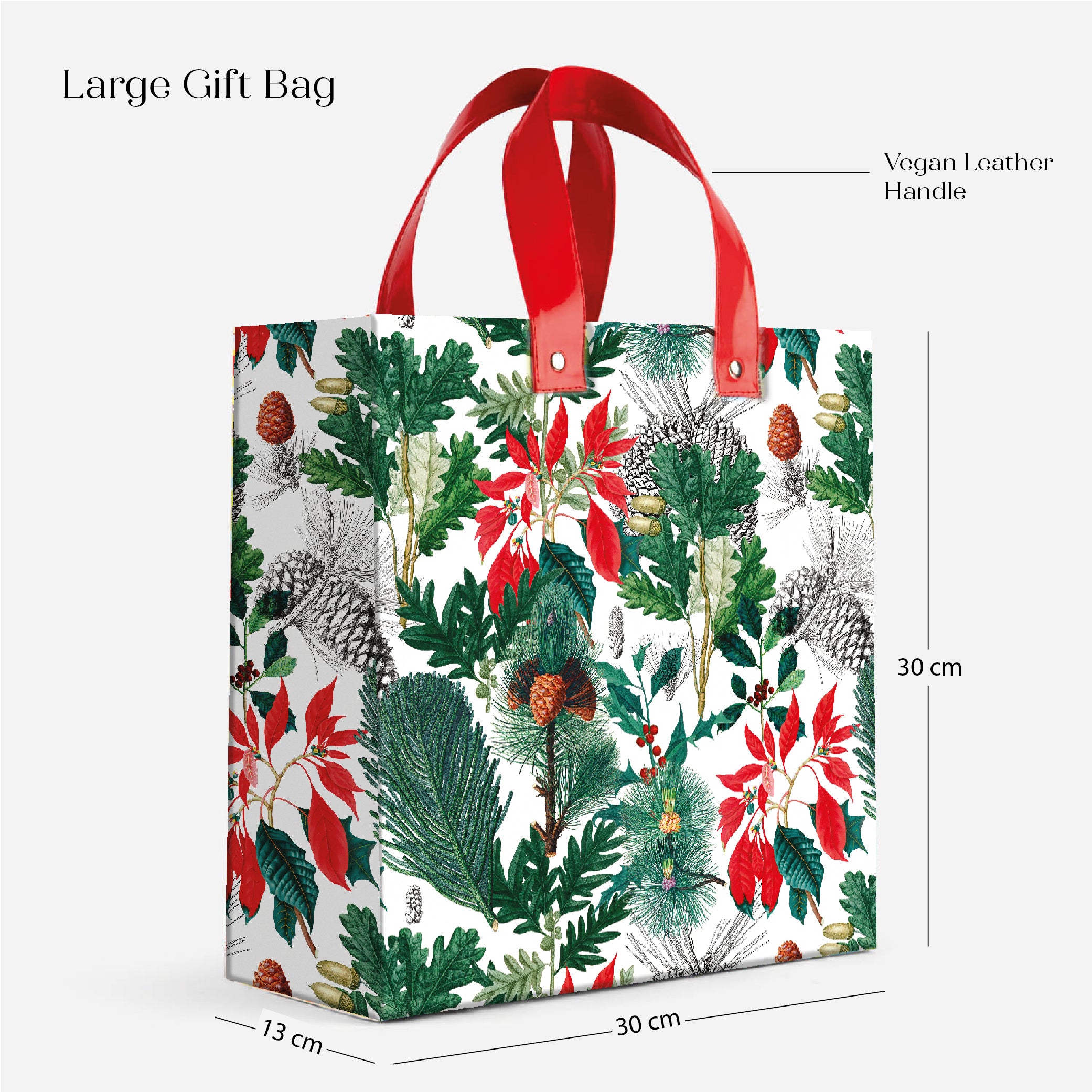 Nature Charm Gift Bag with Vegan Leather Handle