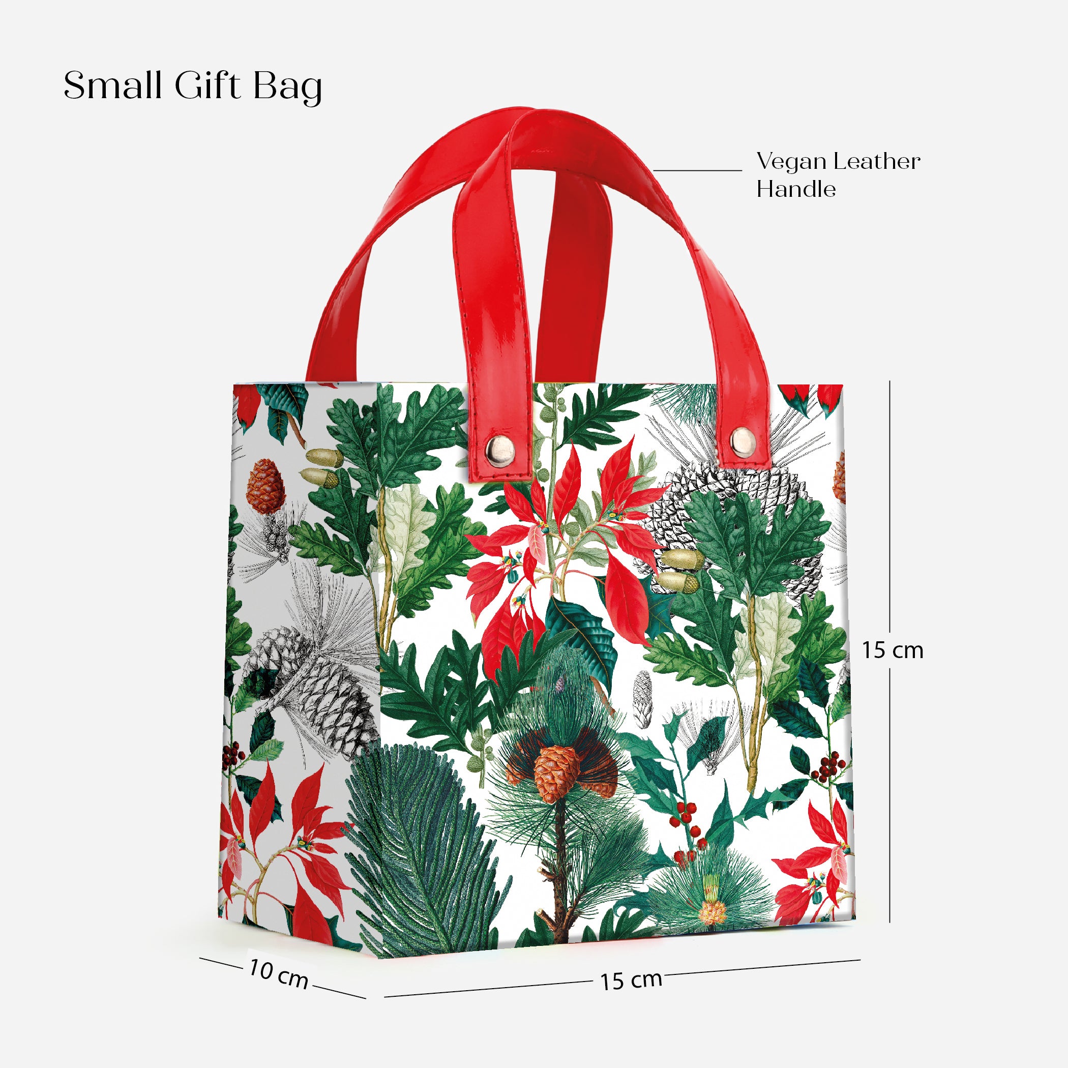 Nature Charm Gift Bag with Vegan Leather Handle