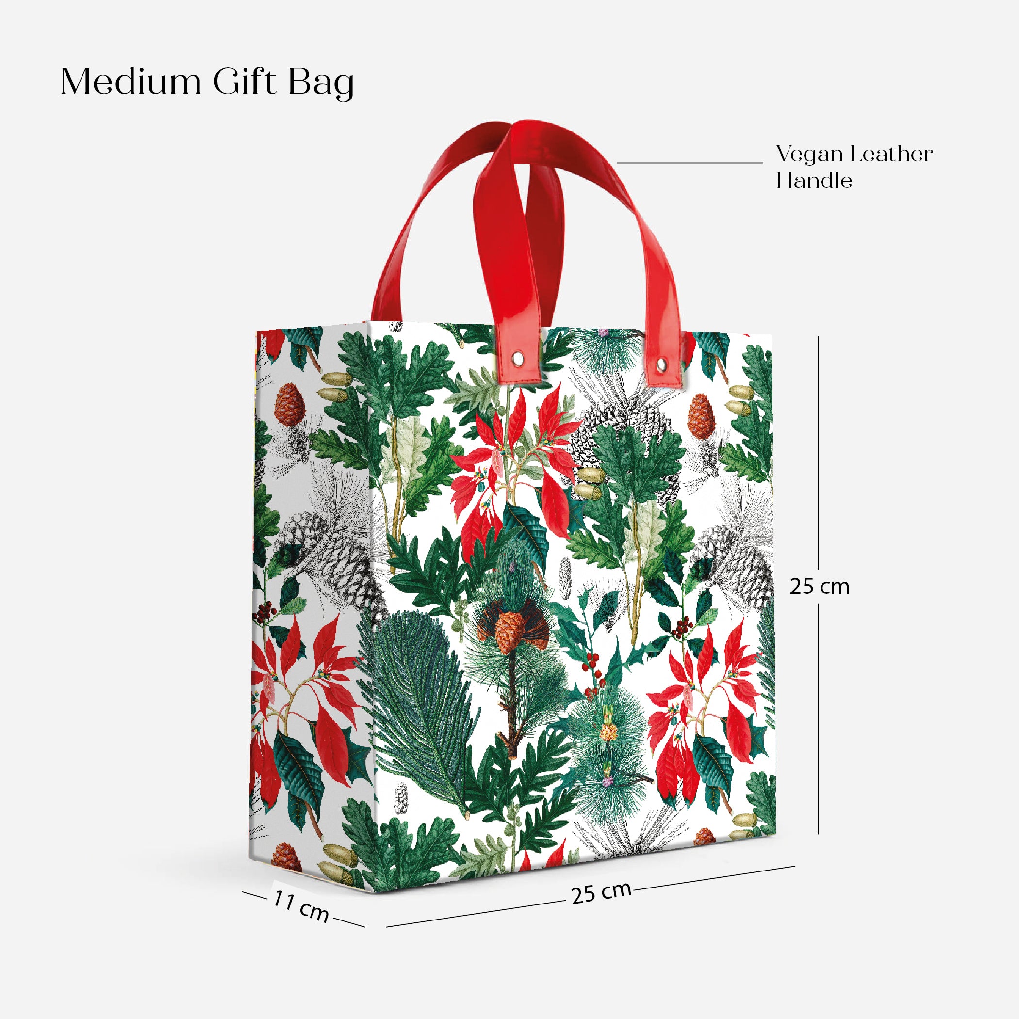 Nature Charm Gift Bag with Vegan Leather Handle