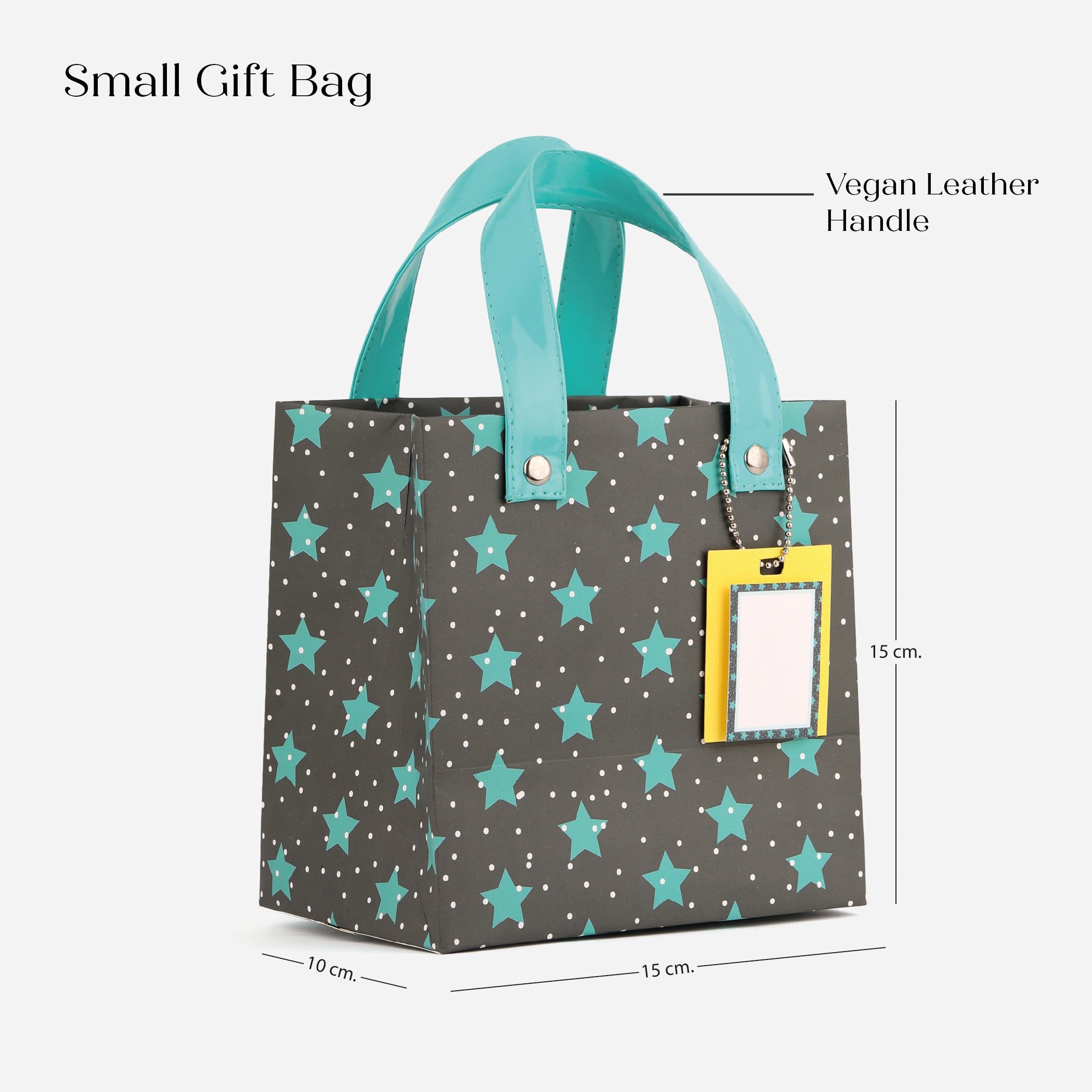 Starry Night Gift Bag with Vegan Leather Handle