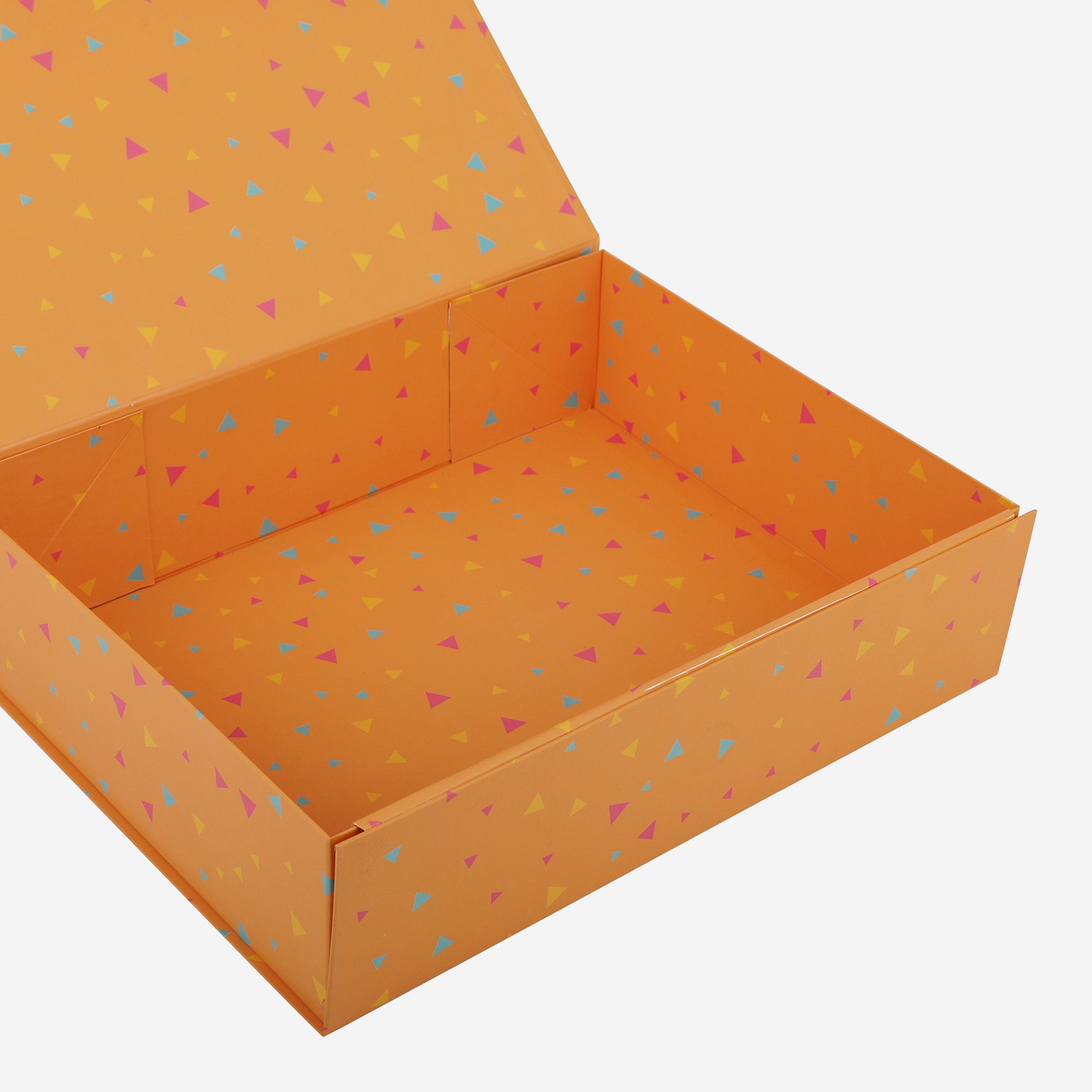Orange Confetti Gift Box