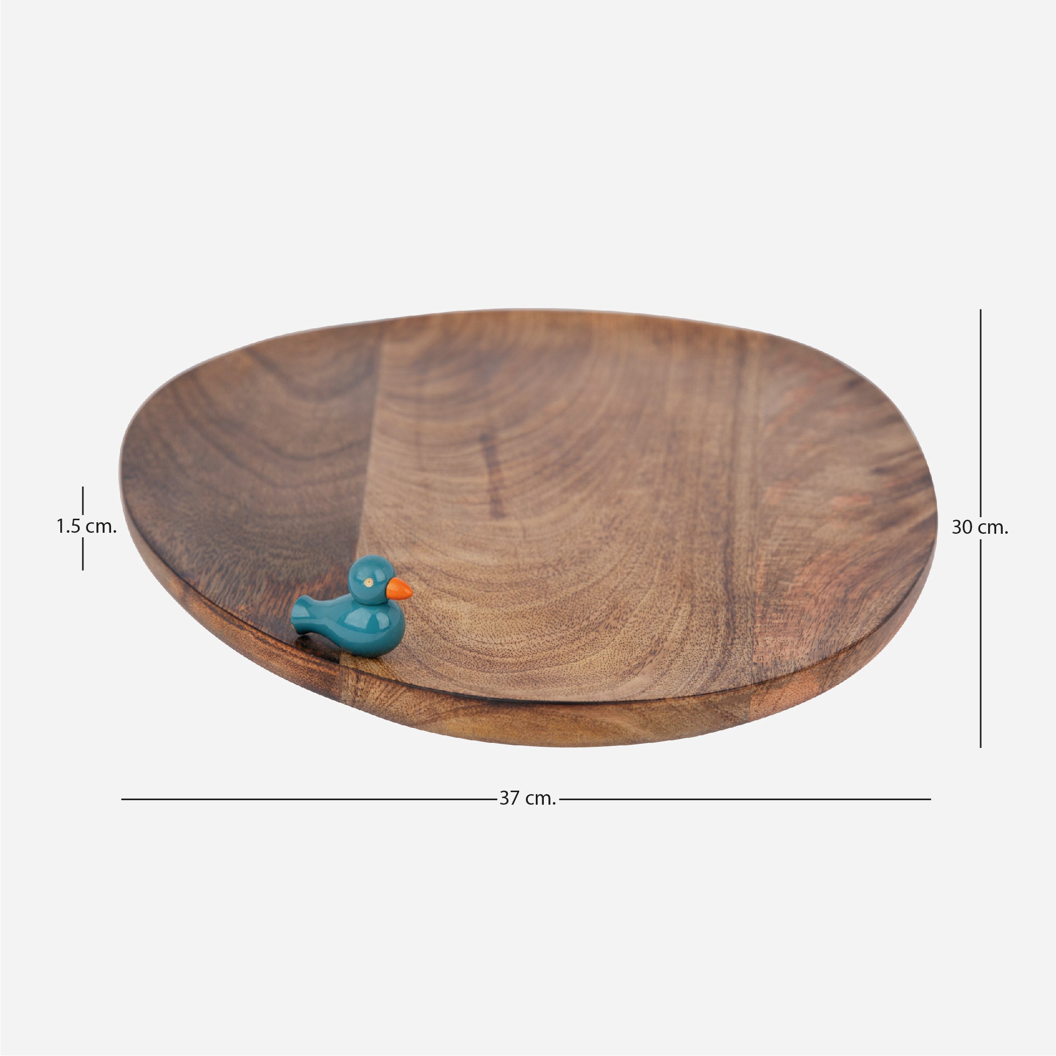 Wooden Bird Platter
