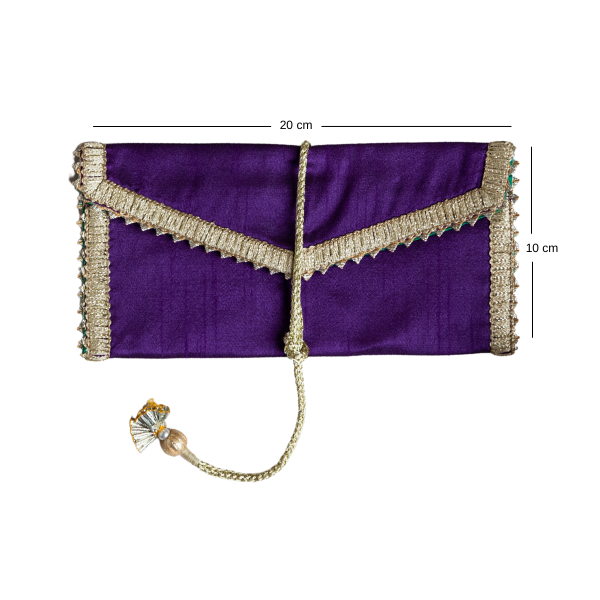 Silk Cloth Money Envelopes - Purple