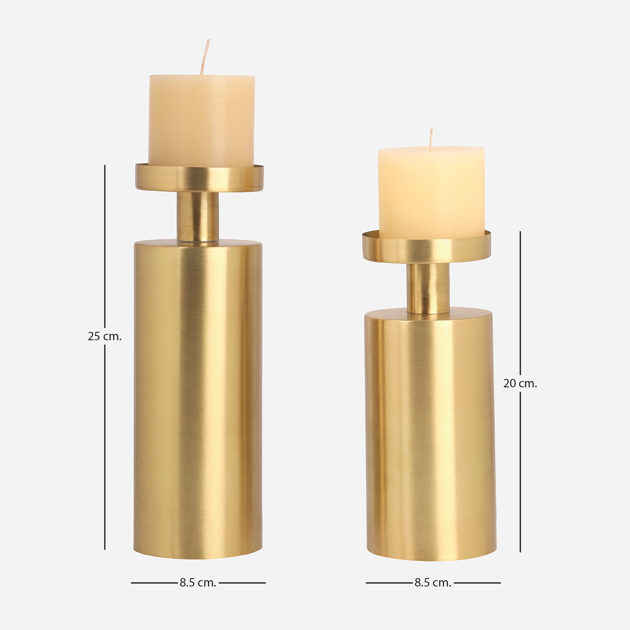 Brass Candle Stand Set