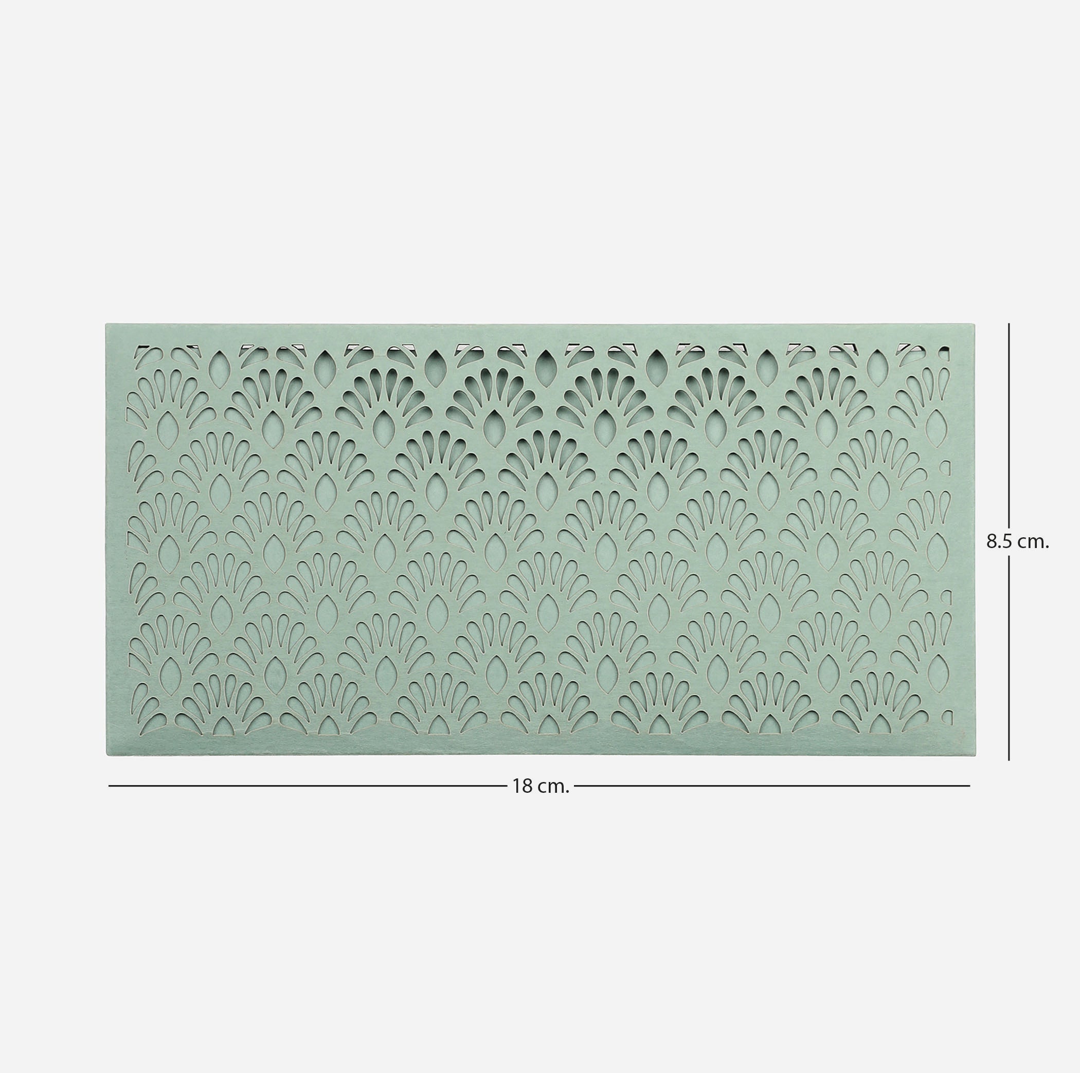 Green French Lace Cutwork Money Envelope