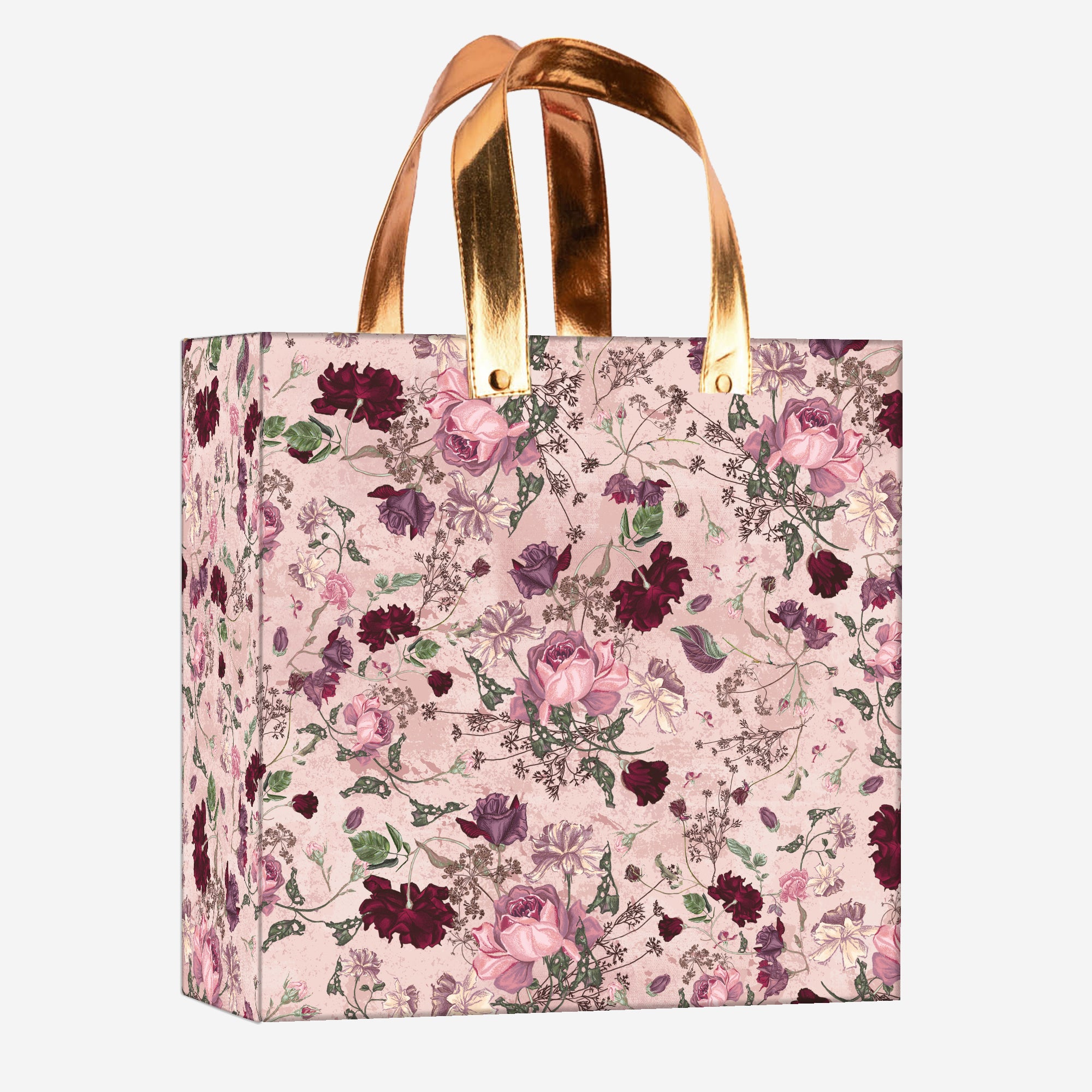 Elegant Vintage Roses Floral Gift Bag (M, L)