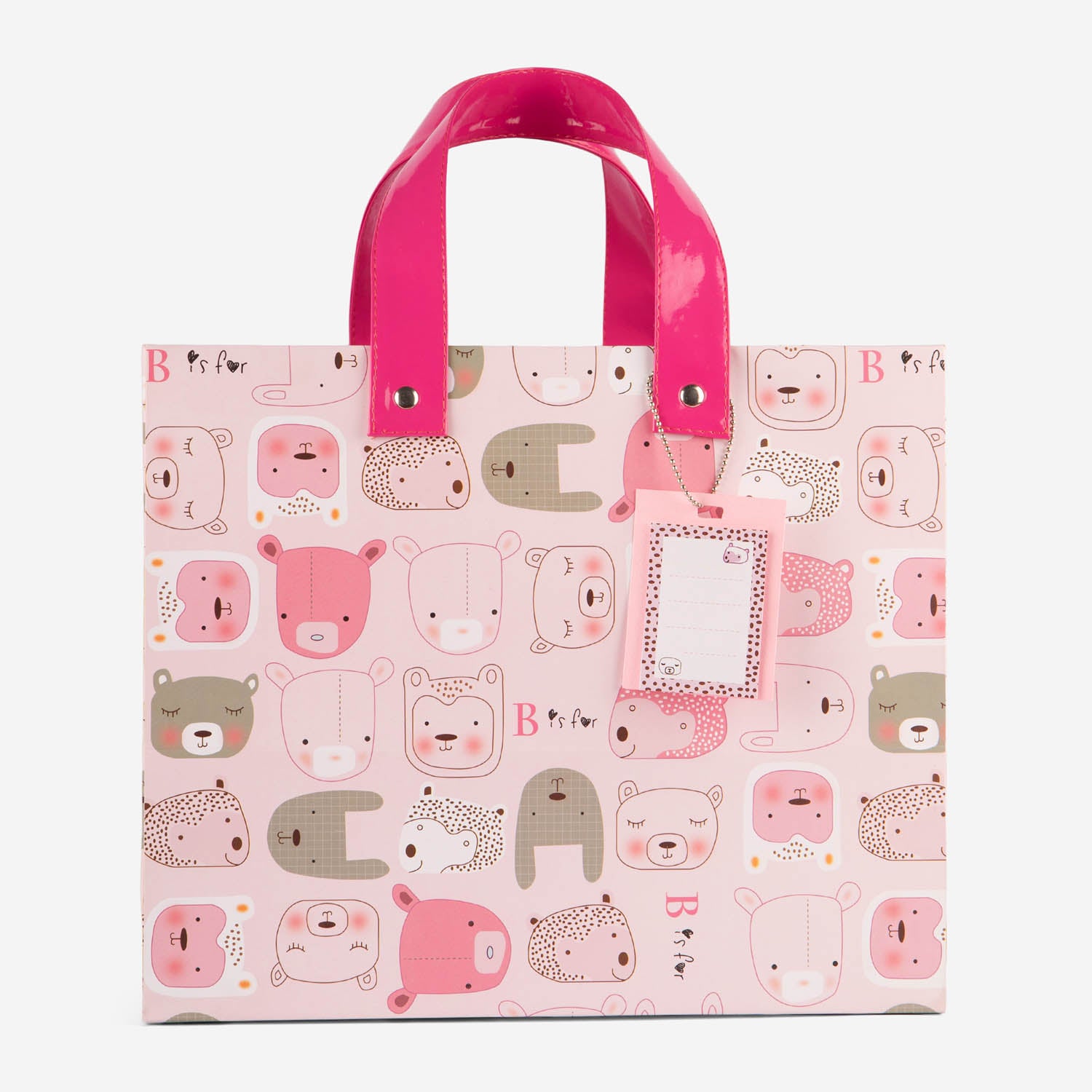 Furry Animals Pink Gift Bag (Broad)
