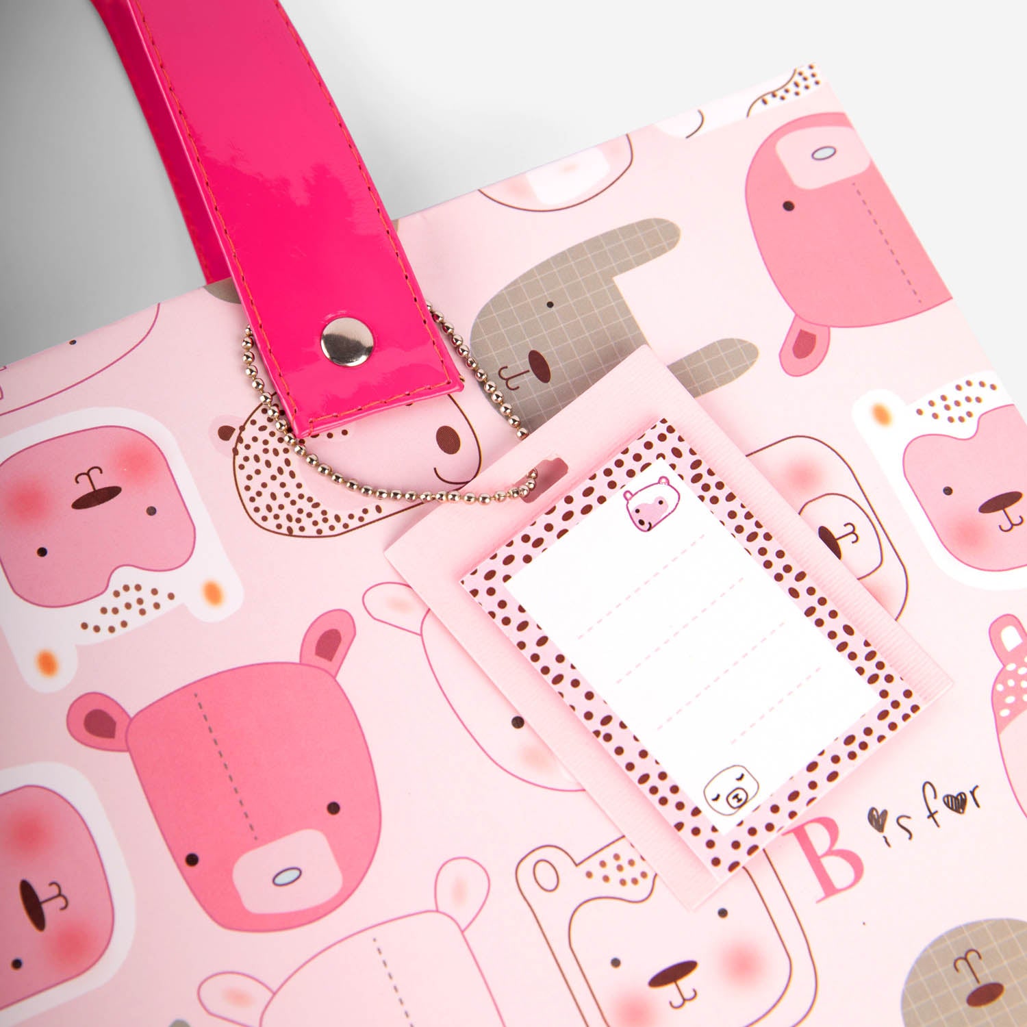 Furry Animals Pink Gift Bag (Broad)