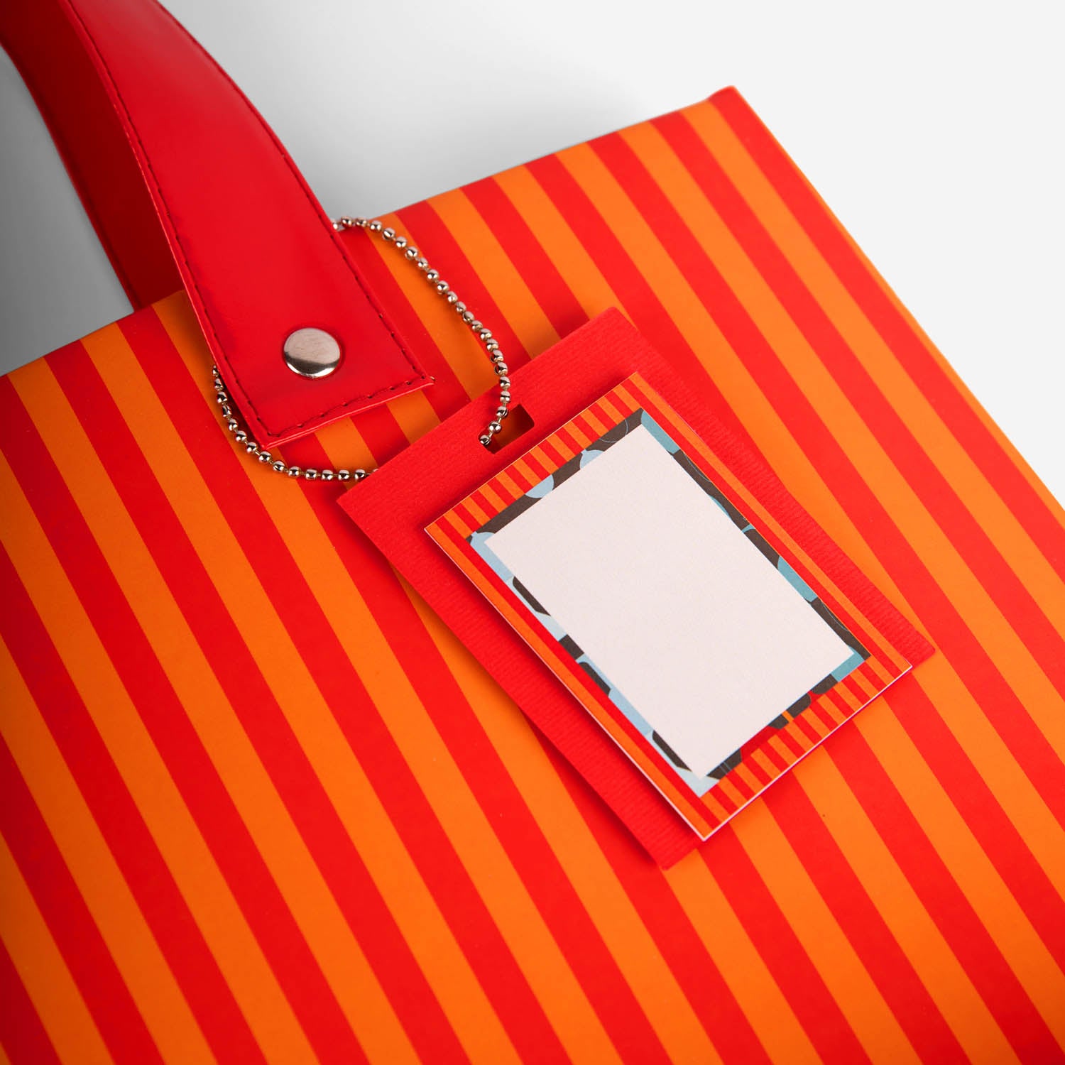 Red & Orange Stripes Gift Bag (Broad)