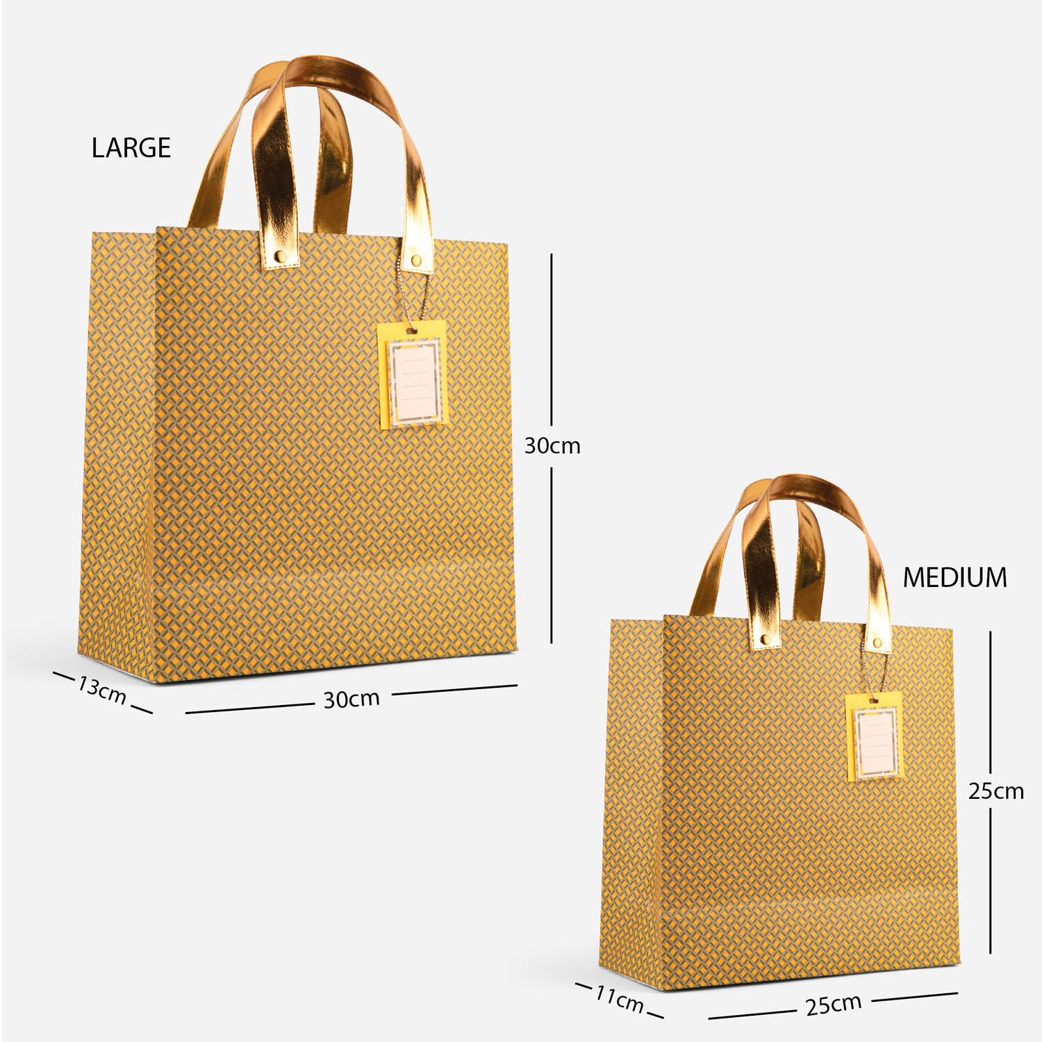 Elegant Monogram Gift Bag (M, L)