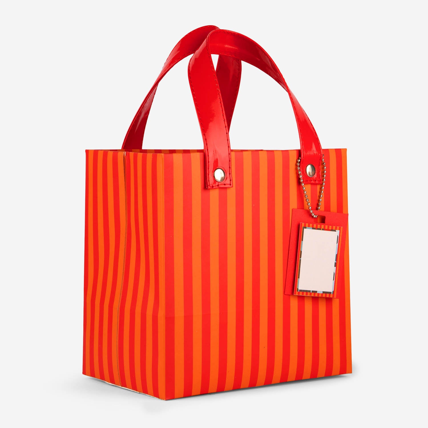Red & Orange Stripes Gift Bag (Small)