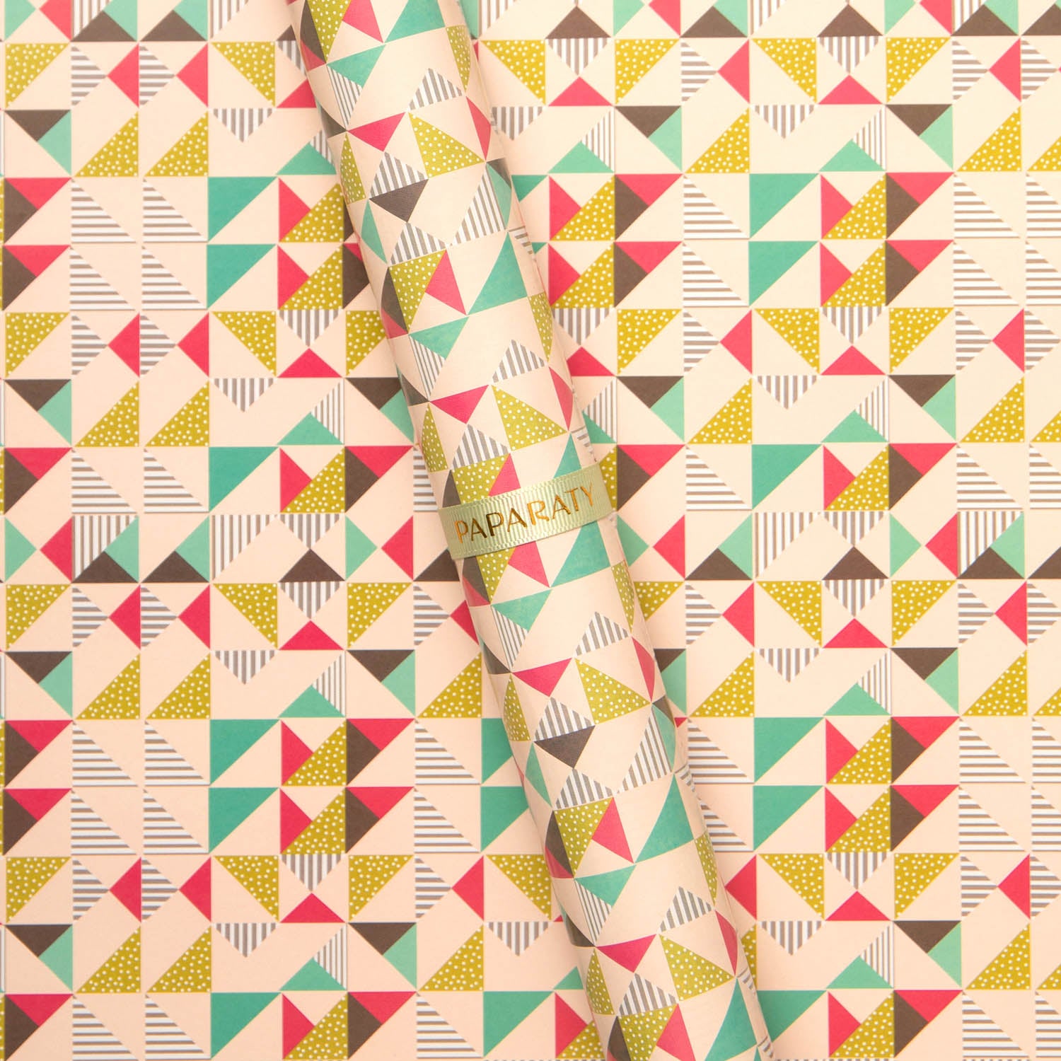 Prismatic Triangles Wrapping Paper (Single Sided)
