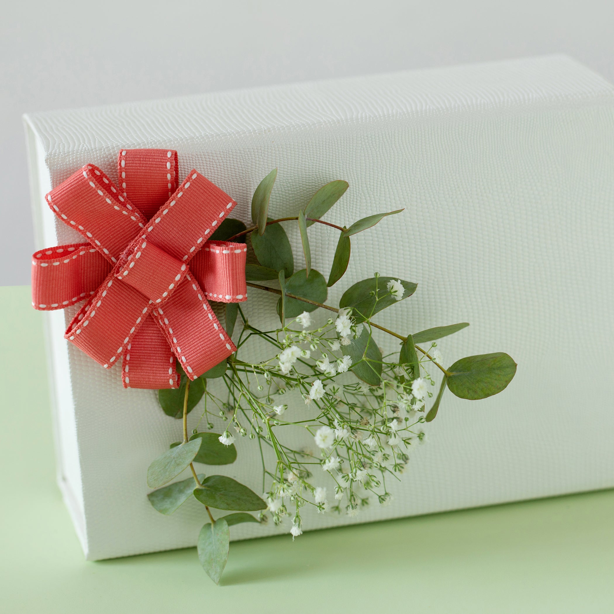 White Textured Paper Gift Box