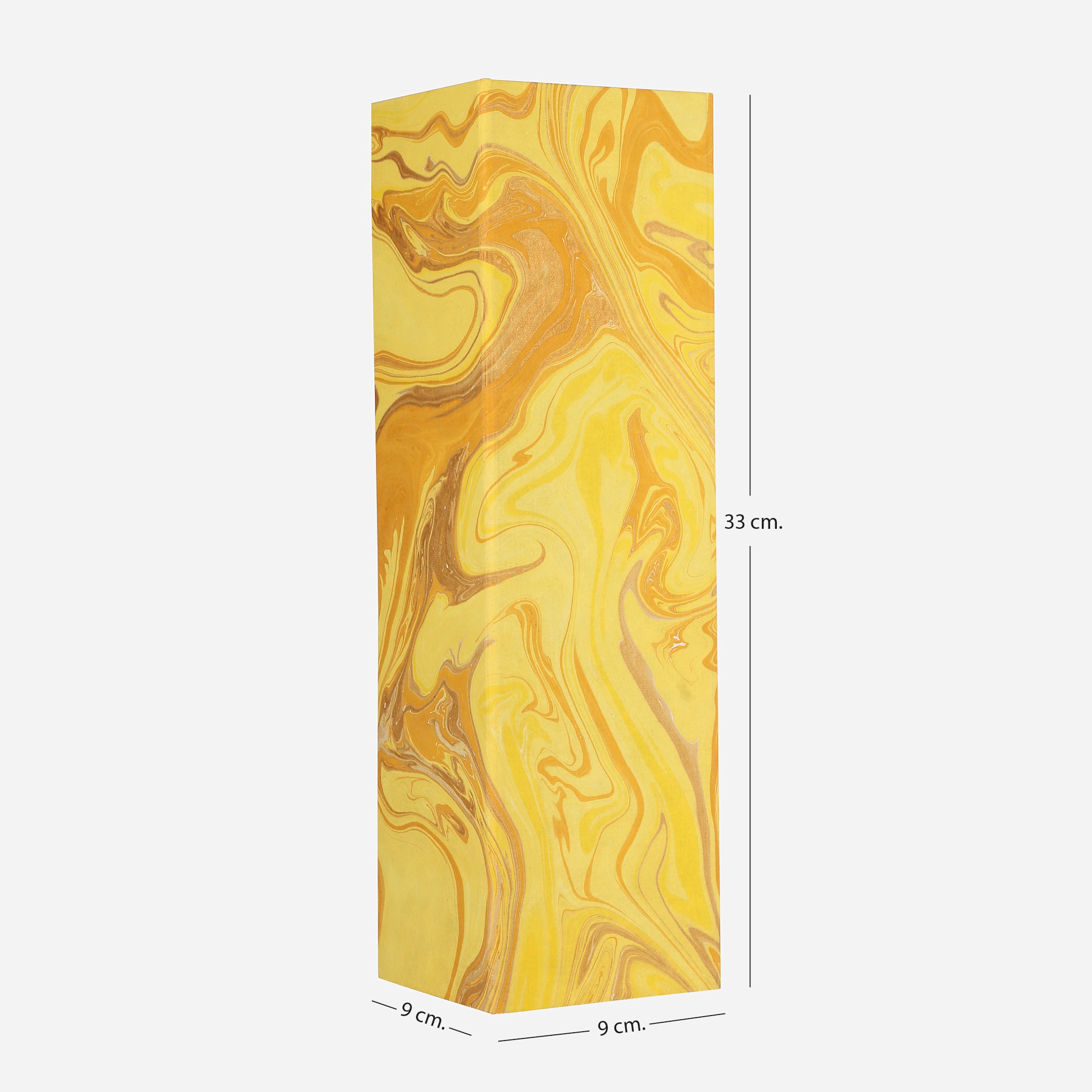 Yellow Marble Foldable Wine Gift Box